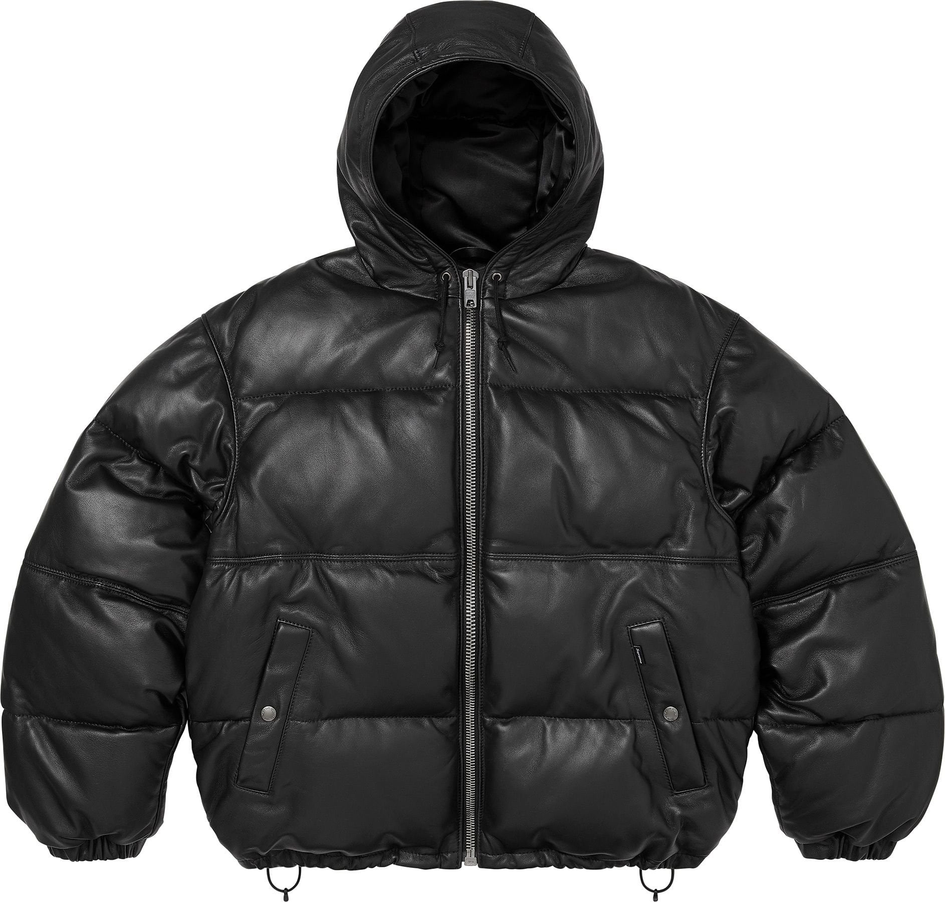 Supreme®/Schott® Leather Down Hooded Puffer Jacket view 5